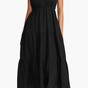 Steve Madden navy blue Tiered Maxi Dress